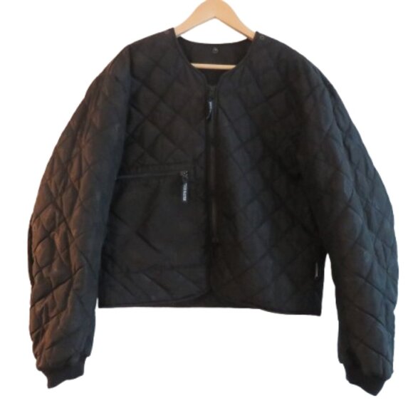 TOURMASTER Cortech Black Quilted Thinsulate Motorcycle Jacket - Men's Size L - Picture 1 of 13